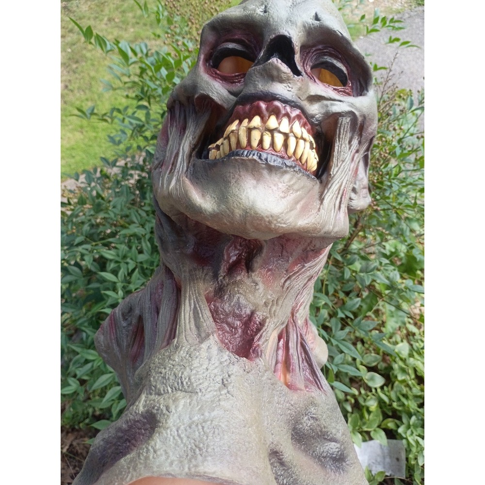 Halloween Scary Mask Walking Dead Zombie 1997 Magic Group Latex 18.5" Vintage